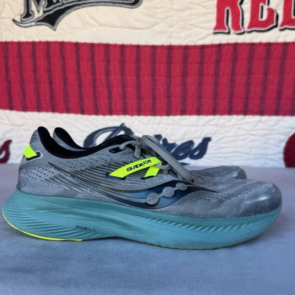 Size‎ 10.5 - Saucony Mens Guide 16 S20810-15 Gray Running Shoes Sneakers